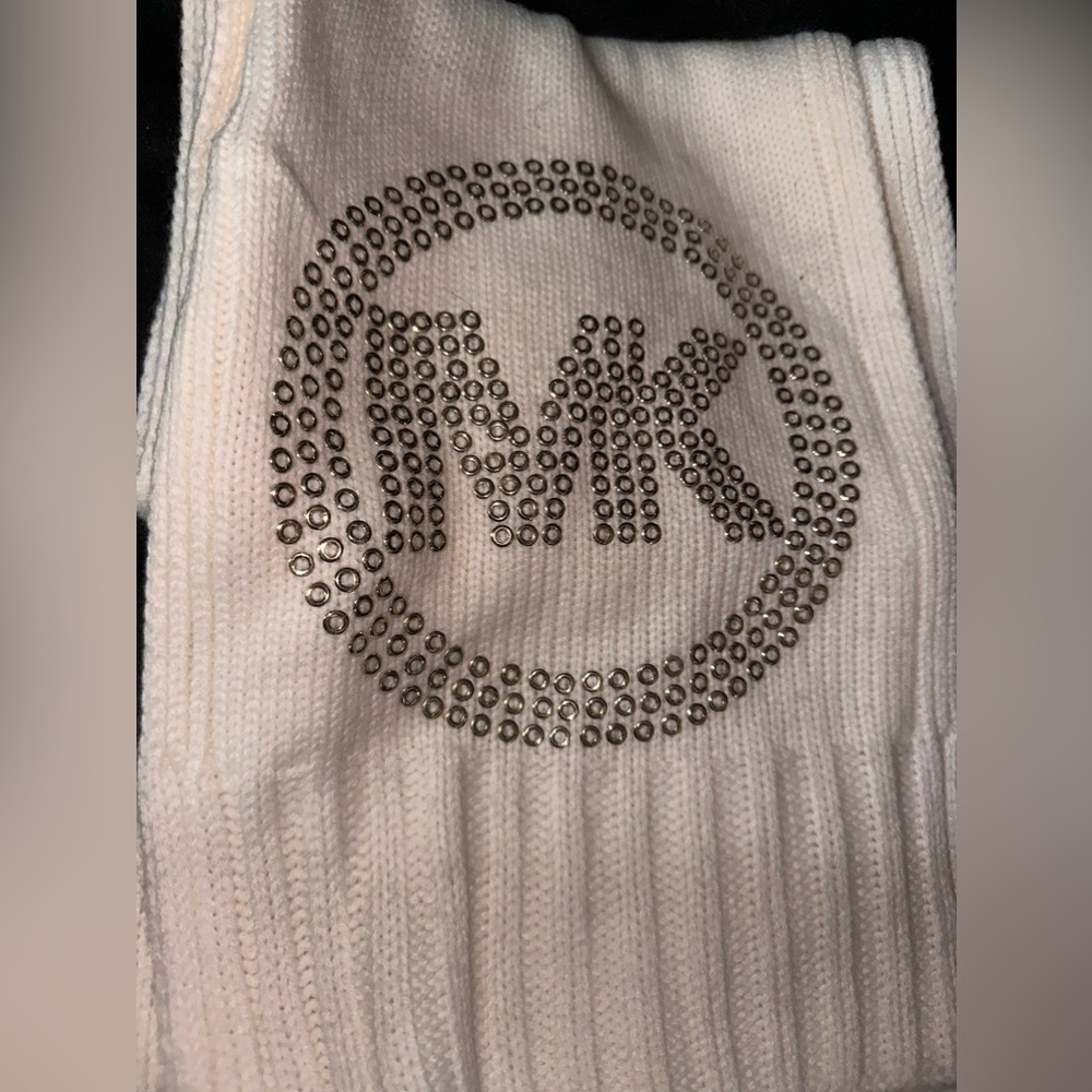 White MK scarf